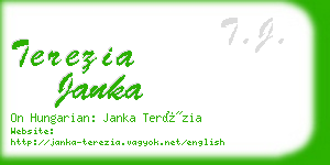 terezia janka business card